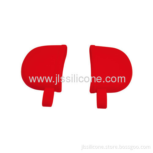 Shinning Red Silicone Bakeware Pot Clip Pan Ear Holder